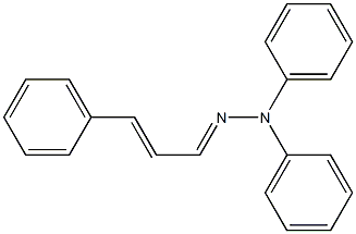 Cinnamaldehyde diphenyl hydrazone Struktur