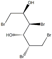 (2R,3R,4R,5R)-1,3,5,6-Tetrabromo-2,4-hexanediol Struktur