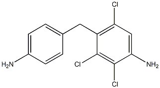 4-(4-Aminophenylmethyl)-2,3,5-trichloroaniline Struktur