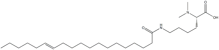 N6-(13-Nonadecenoyl)-N2,N2-dimethyllysine Struktur