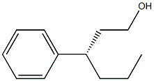 [S,(+)]-3-Phenyl-1-hexanol Struktur