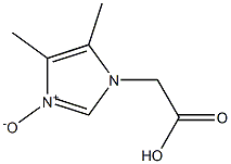 2-[(4,5-Dimethyl-1H-imidazole 3-oxide)-1-yl]acetic acid Struktur