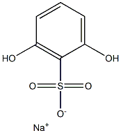 2,6-Dihydroxybenzenesulfonic acid sodium salt Struktur