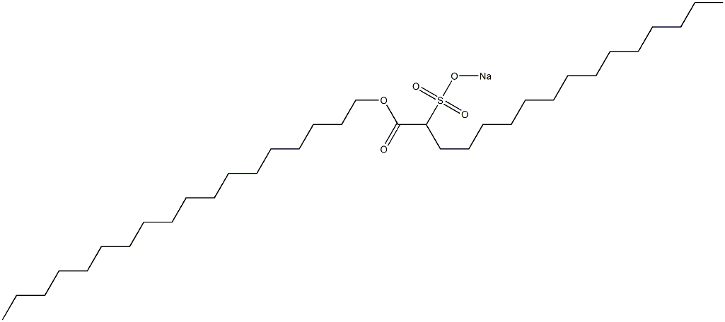 2-(Sodiosulfo)hexadecanoic acid octadecyl ester Struktur