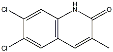 6,7-Dichloro-3-methylquinolin-2(1H)-one Struktur