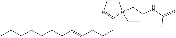 1-[2-(Acetylamino)ethyl]-2-(4-dodecenyl)-1-ethyl-2-imidazoline-1-ium Struktur