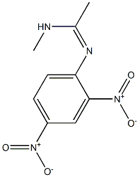 N1-Methyl-N2-(2,4-dinitrophenyl)acetamidine Struktur