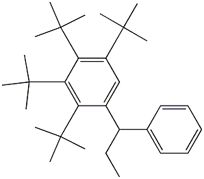 1-(2,3,4,5-Tetra-tert-butylphenyl)-1-phenylpropane Struktur