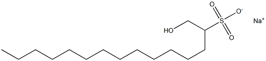 1-Hydroxypentadecane-2-sulfonic acid sodium salt Struktur