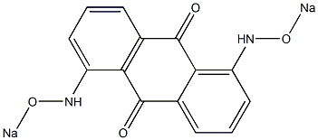 1,5-Bis(sodiooxyamino)anthraquinone Struktur