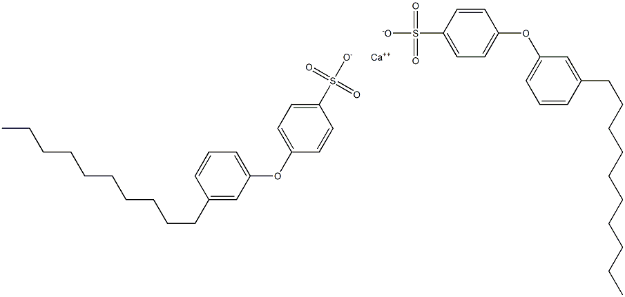 Bis[4-(3-decylphenoxy)benzenesulfonic acid]calcium salt Struktur