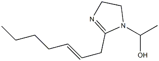 1-(1-Hydroxyethyl)-2-(2-heptenyl)-2-imidazoline Struktur