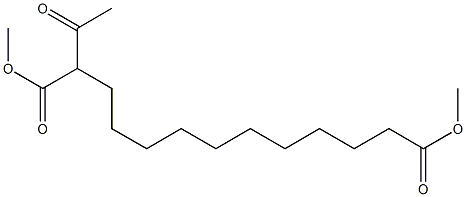 2-Acetyltridecanedioic acid dimethyl ester Struktur