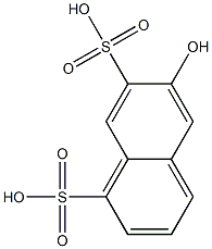 6-Hydroxy-1,7-naphthalenedisulfonic acid Struktur