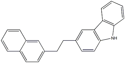 3-[2-(2-Naphthalenyl)ethyl]-9H-carbazole Struktur