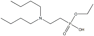 2-(Dibutylamino)ethylphosphonic acid ethyl ester Struktur