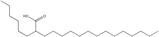 2-Hexylhexadecanoic acid Struktur