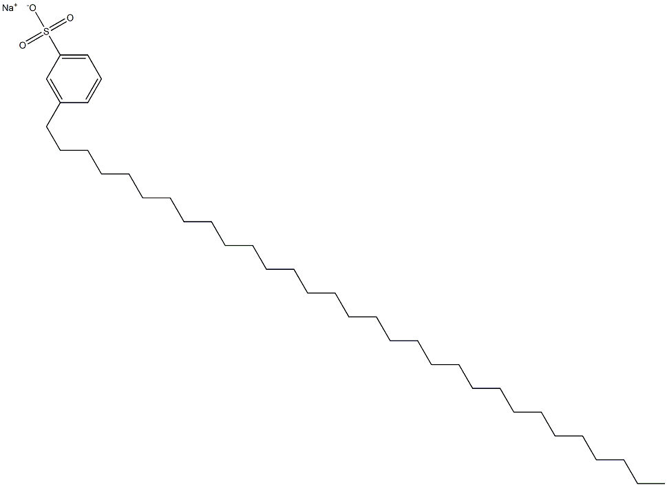 3-(Hentriacontan-1-yl)benzenesulfonic acid sodium salt Struktur