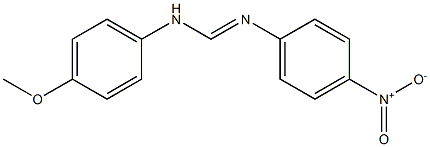 N1-(p-Methoxyphenyl)-N2-(p-nitrophenyl)formamidine Struktur