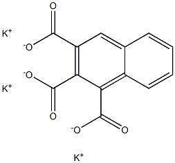 1,2,3-Naphthalenetricarboxylic acid tripotassium salt Struktur