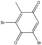 2,6-Dibromo-3-methyl-1,4-benzoquinone Struktur