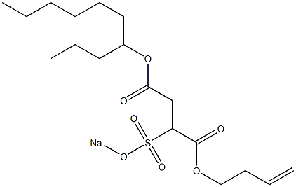 2-(Sodiosulfo)succinic acid 4-decyl 1-(3-butenyl) ester Struktur