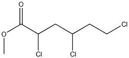 2,4,6-Trichlorohexanoic acid methyl ester Struktur