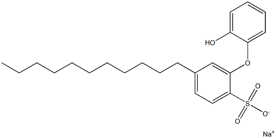 2'-Hydroxy-5-undecyl[oxybisbenzene]-2-sulfonic acid sodium salt Struktur