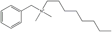 Dimethyl(benzyl)(octyl)aminium Struktur