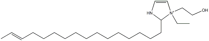 1-Ethyl-2-(14-hexadecenyl)-1-(2-hydroxyethyl)-4-imidazoline-1-ium Struktur