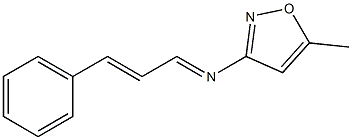 3-(Cinnamylideneamino)-5-methylisoxazole Struktur