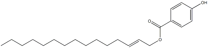 4-Hydroxybenzoic acid 2-pentadecenyl ester Struktur