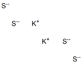 Dipotassium tetrasulfide Struktur