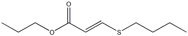 3-(Butylthio)acrylic acid propyl ester Struktur