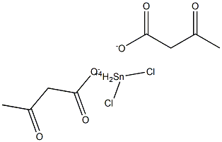 Bis(acetylacetic acid)dichlorotin(IV) salt Struktur