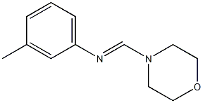 N-(Morpholinomethylene)-3-methylaniline Struktur