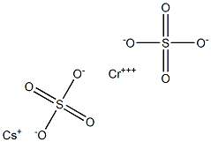 Cesium chromium(III) sulfate Struktur