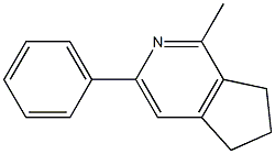 6,7-Dihydro-1-methyl-3-phenyl-5H-cyclopenta[c]pyridine Struktur