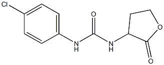 1-(p-Chlorophenyl)-3-(2-oxotetrahydrofuran-3-yl)urea Struktur