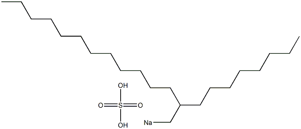 Sulfuric acid 2-octyltetradecyl=sodium salt Struktur