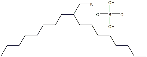 Sulfuric acid 2-octyldecyl=potassium salt Struktur