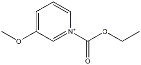 1-(Ethoxycarbonyl)-3-methoxypyridin-1-ium Struktur