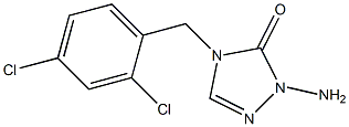 1-Amino-4-(2,4-dichlorobenzyl)-1H-1,2,4-triazol-5(4H)-one Struktur