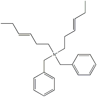 Di(3-hexenyl)dibenzylaminium Struktur