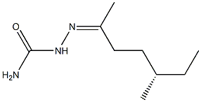 [S,(+)]-5-Methyl-2-heptanonesemicarbazone Struktur