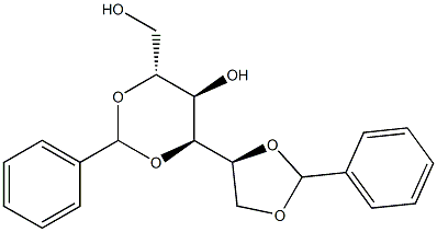 1-O,2-O:3-O,5-O-Dibenzylidene-D-glucitol Struktur