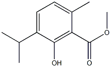 3-Hydroxy-p-cymene-2-carboxylic acid methyl ester Struktur