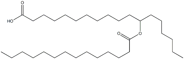 12-Myristoyloxyoctadecanoic acid Struktur