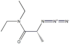 [R,(-)]-2-Azido-N,N-diethylpropionamide Struktur