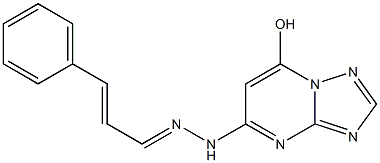 5-[N'-(Cinnamylidene)hydrazino]-7-hydroxy[1,2,4]triazolo[1,5-a]pyrimidine Struktur